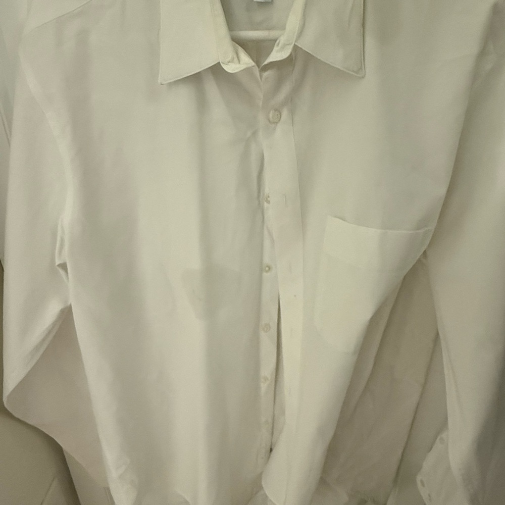 Perry Ellis Crisp White Dress Shirt